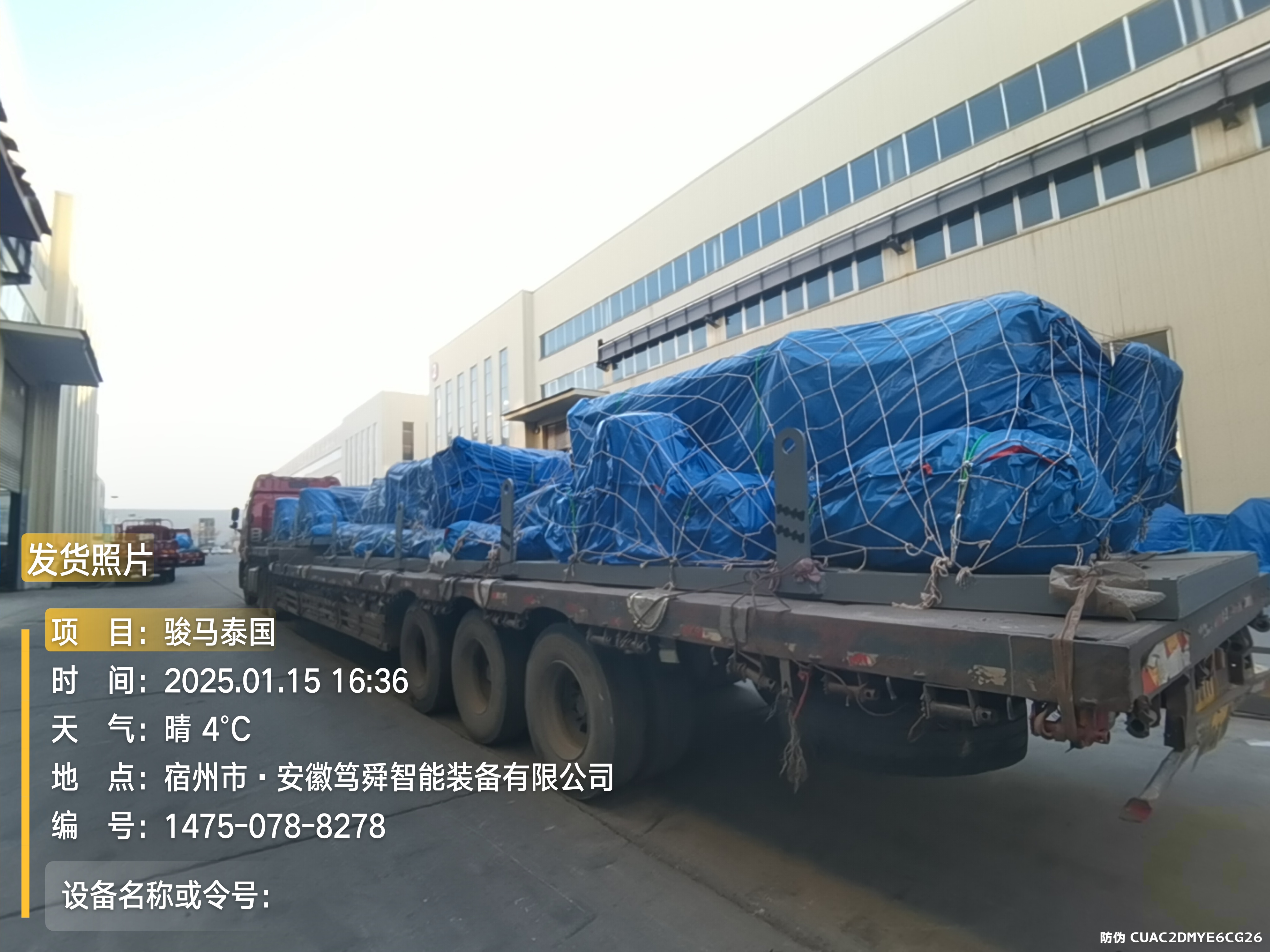 笃舜泰国骏马项目发货现场